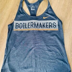 Nike Dri-FIT Gray Nebraska Purdue Boilermakers Tank Top